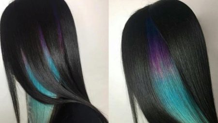 Nakatagong kulay sa maitim na buhok