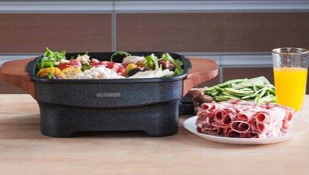 Chảo điện: tính năng và lựa chọn
