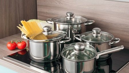 Stainless steel pots
