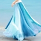 Chiffon skirt sa sahig