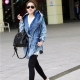 Áo khoác denim trùm đầu
