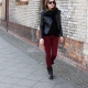 Maroon pantalon