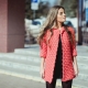 Knitted coat of thick yarn