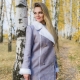 Sheepskin coat with faux fur