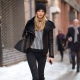 Women's short sheepskin coat