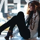 Ankle boots na may platform heels