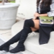 Suede boots without heels