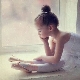 ชุดว่ายน้ำเด็กสำหรับเต้นรำกับกระโปรง
