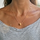 Gold chain-lace