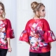 Pattern blouses with raglan sleeves