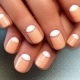 White moon manicure: fashion trend at design ideas