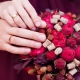 Bouquet for the bride color Marsala