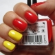 Red-yellow manicure: maliwanag na mga ideya at fashion trend