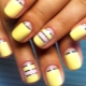 Fashion trends manicure sa yellow tones