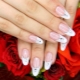 การทำเล็บฝรั่งเศสที่มี rhinestones: แนวคิดการออกแบบและการผสมสี