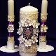 Candles for a family hearth for a wedding