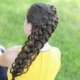 Mga variant ng braiding ng mahabang buhok