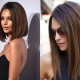 Pagputol ng isang kareta para sa medium-length na buhok