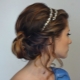 Mga naka-istilong hairstyles na may rim