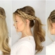 Ang mga variant ng light hairstyles para sa mahabang buhok