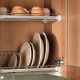 Sizes of dryers for dishes in the closet