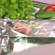 Which side to put the baking foil on a baking sheet?
