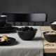 Features of black and brown dishes