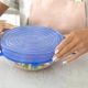Silicone madaling iakma lids para sa pinggan: paglalarawan at layunin