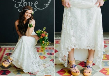 รองเท้าชุดแต่งงาน Boho