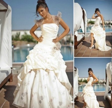 Váy cưới mui trần với váy có thể tháo rời