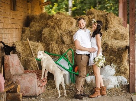 Short Rustilles Wedding Dress