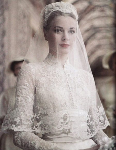 Váy cưới Grace Kelly - Đầu che