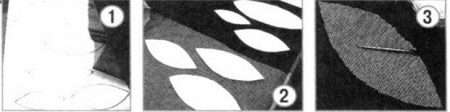 Making motifs of tulle