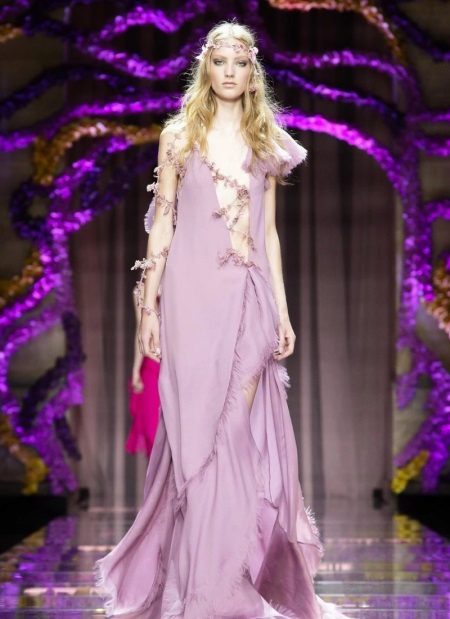 Evening purple dress sexy