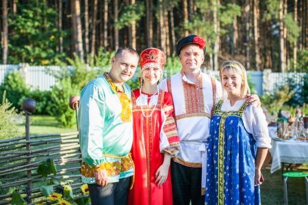 themed wedding in Russian style