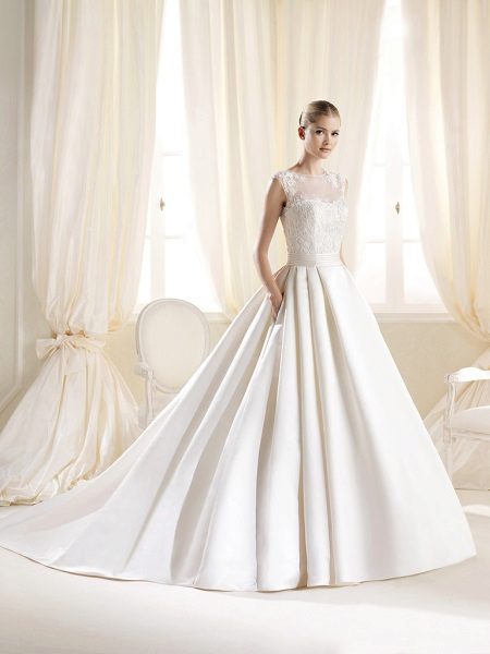 Wedding dress a-silhouette