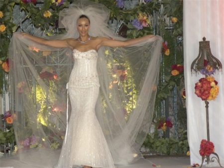 Wedding dress by Rene Strauss