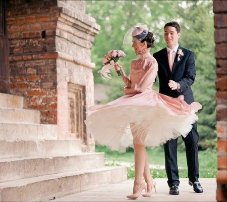 Váy cưới theo phong cách nơ mới
