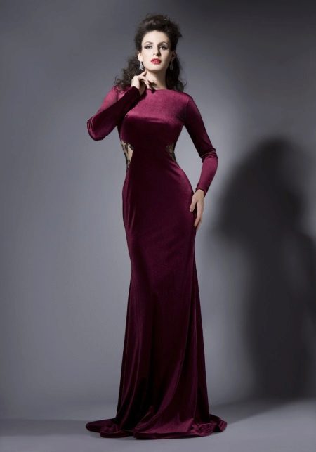 Váy nhung kín