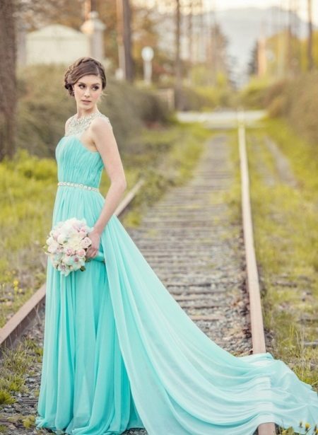 Turquoise Tiffany Shirt Dress