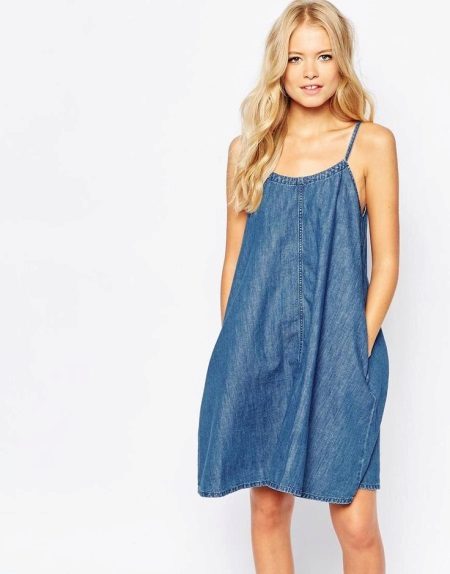 Quần lửng denim