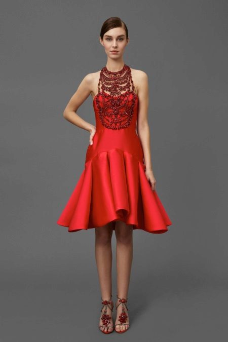 Selection of decorations for midi evening dress