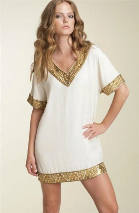 Silk tunika damit
