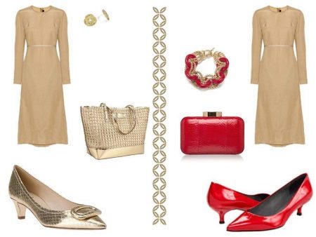 Red body dress accessories
