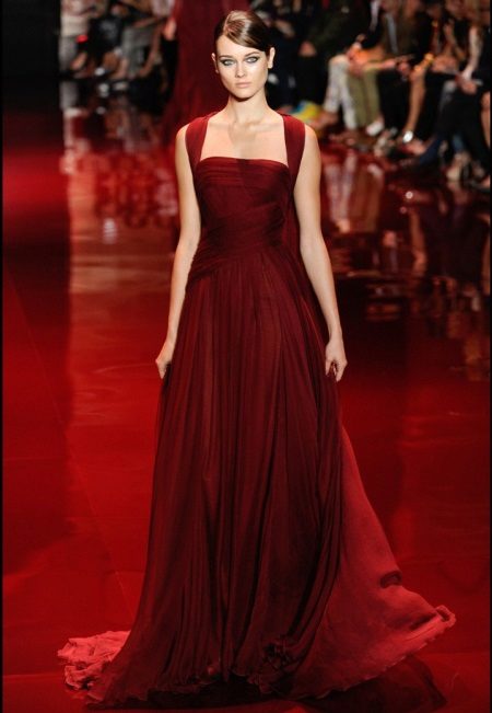 Burgundy dress