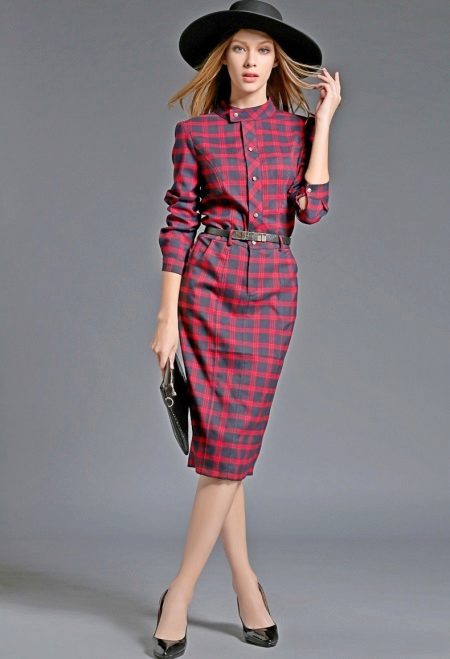 Red Plaid Dress