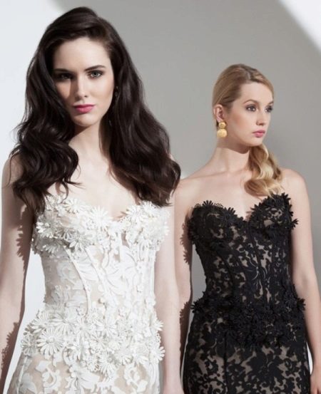 Hairstyle para sa lace dress