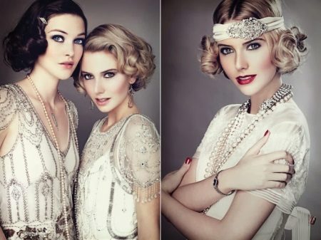 Kiểu tóc cho một chiếc váy theo phong cách của gatsby