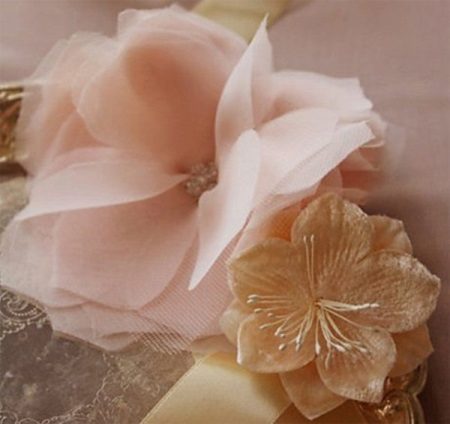ตัวอย่างดอกไม้ Organza
