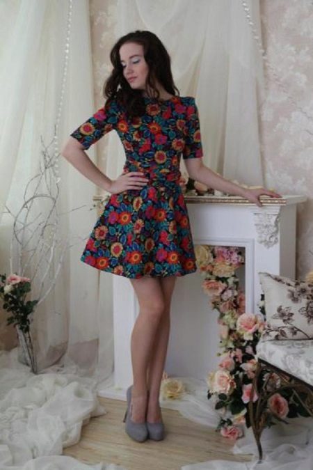 váy crepe satin